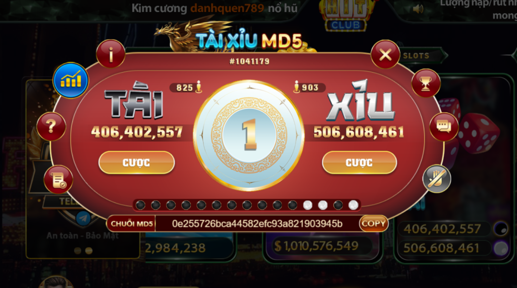 Tài xỉu là một trong những trò chơi được yêu thích nhất trong danh mục Mini Game của Hitclub